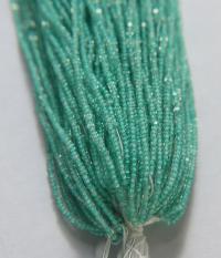 13/0 Hanks Charlotte True Cut Beads Crystal Mint Lining 1/5/25/50/100 Hanks 1.6mm jewellery rare glass beads, jewelry supply, native supply