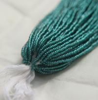 11/0 Czech Seed Bead Czech Seed Bead, Teal Green Luster 1/5/25/50/100 Full hanks Preciosa Ornella loose beads, mix beads, embroidery