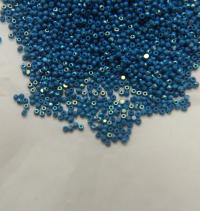 11/0 Charlotte Cut Beads Patina Opaque Teal Blue Aurore Boreale 10/20/50/250/500 Grams PREMIUM MATERIALS