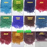 11/0 Charlotte Cut Beads in White Lining in transparent colors (23 Colors) 10/20/50/250/500 Grams PREMIUM SEED BEADS, native supply