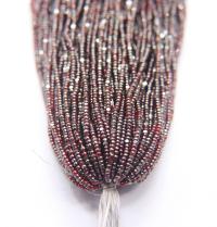 11/0 Hanks Charlotte Cut Beads Ionized Light Siam Transparent 1/5/25/50/100 Hanks PREMIUM SEED BEADS, Native Supplies