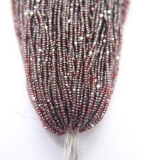 11/0 Hanks Charlotte Cut Beads Ionized Light Siam Transparent 1/5/25/50/100 Hanks PREMIUM SEED BEADS, Native Supplies
