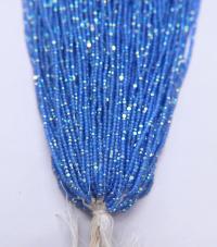 11/0 Hanks Charlotte Cut Beads Patina Premium Medium Sapphire Opal Aurore Boreale 1/5/25/50/100 Hanks 1.6mm glass beads, native supplies