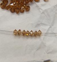 4x6mm Jet Preciosa Flat Bicone Spacer Beads Light Colorado Topaz 36/72/144/432/720 Pieces jewelry making, VINTAGE, wedding decorations