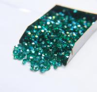 5x3mm Crystal Swarovski Flat Bicone Beads Emerald Aurore Boreale 36/72/144/432/720 Pieces vintage premium beads, wedding embellishments