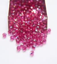 5mm Swarovski Elements Article 5000 Fuchsia Aurore Boreale Faceted Round Beads 6/12/36/172/44/288/720 Pieces