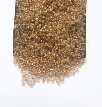 11/0 Charlotte Cut Beads Crystal Matt Bronze Lined 10/20/50/250/500 Grams embroidery materials, jewelry making, native vintage beads