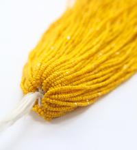 11/0 Hanks Charlotte true Cut Beads Patina Opaque Yellow Golden Honey 1/5/25/50/100 Hanks PREMIUM SEED Beads, NATIVE supplies