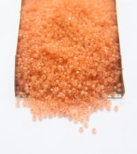 11/0 Charlotte Cut Beads Crystal Matt Light Peach Lined 10/20/50/250/500 Grams embroidery materials, jewelry making, native vintage beads