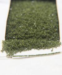 13/0 Charlotte Cut Beads Crystal Matt Olivine Lined 5/10/20/50/250/500 Grams embroidery materials, jewelry making, vintage beads