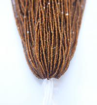 13/0 Hanks Charlotte Cut Beads Smoked Topaz White Lined 1/5/25/50/100 Hanks jewellery rare glass beads, jewelry supply, findings