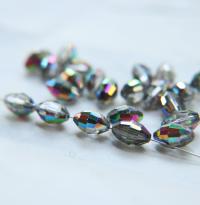 5200 Vintage 12x8 mm Swarovski crystal bead oval shape Crystal Vitrail Medium 2/12/36 Pieces, fancy beads decorations, wedding