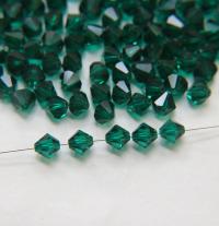 7mm Emerald Bicone beads Cuts 12/36/72/144/288 Pieces (205) Premium Materials
