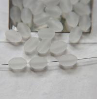 Vintage Swarovski 13X8 mm MATT Crystal Swarovski Elements  6/12/36 Pieces, vintage findings