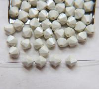 8 MM Ivory Vintage Swarovski Bicone Beads 6/24/72 Pieces Haute couture embellishments, premium beads, vintage