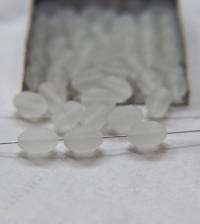 Vintage Swarovski 13X8 mm MATT Crystal Swarovski Elements  6/12/36 Pieces, vintage findings