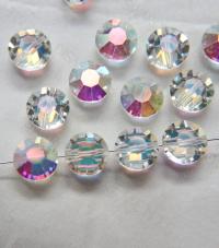 12mm Swarovski 5100 vintage round and slightly flattened crystal beads (21 Colors) Aurore Boreale 2/6/12/36/72/144 Pieces Vintage beads