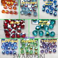 12mm Swarovski 5100 vintage round and slightly flattened crystal beads (21 Colors) Aurore Boreale 2/6/12/36/72/144 Pieces Vintage beads