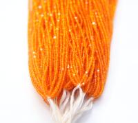 13/0 Hanks Charlotte Cut Beads 80060 AMBER Transparent 1/5/25/50/100 Hanks 1.6mm glass beads, jewelry supply, findings, craft supply