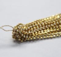 18pp Swarovski Vintage Chain in Chalk White (2.5mm) 0.5/1/2/5 Meters Brass Settings Wedding Bridal Supplies|Jewelry Making|Decoration