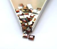 8mm Swarovski 3400 Square Lochrosen (3400) - 8 Colors 6/24/72/144 Pieces PREMIUM Vintage Materials