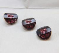 3016 Burgundy 16 mm Round Button. Potato chip / slightly twisted Genuine Swarovski Crystal 2/6/12 pieces