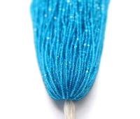 13/0 Hanks Charlotte Cut Beads 60150 Dark Aqua Transparent 1/5/25/50/100 Hanks 1.6mm glass beads, jewelry supply, findings, craft supply