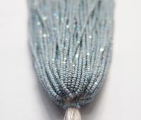 13/0 Hanks Charlotte Cut Beads Patina Pale Blue Opaque Aurore Boreale 1/5/25/50/100 Hanks 1.6mm glass beads, jewelry supply, findings