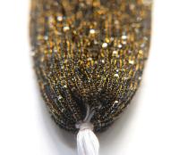 13/0 Hanks Charlotte Cut Beads Honey Jet Lined 1/5/25/50/100 Hanks jewellery rare glass beads, jewelry supply, findings