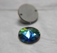 Swarovski 3200 18MM Rivoli Sew-On Stones in Vitrail Medium, embroidery, 2/6/12/24 pieces bridal decorations, embroidery materials