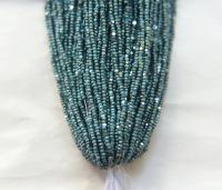 13/0 Hanks Charlotte Cut Beads Ionized Opaque Turquoise 1/5/25/50/100 Hanks 1.6mm glass beads, jewelry supply, craft supply