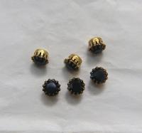 Swarovski 40ss Vintage Crown Prong Settings (5 Crystal Colors) 6/12/24/100 Pieces BRASS SETTINGS, strass embellishments, vintage rare