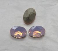 Vintage Swarovski 14x10 mm Rose Water Opal (395) Oval Shape 4128/4100 Premier Crystal Rhinestones gemstones