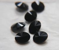 Vintage Swarovski 14x10 mm Jet Oval Rivoli Shape 4122 Premier Crystal Rhinestones 6/12/36/72/144 Pieces gemstones
