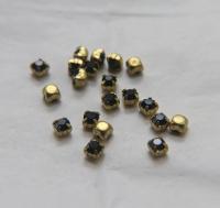 Swarovski 32 PP Vintage Brass Settings in (2 Colours) 36/72/144/432 Pieces jewelry supplies, strass embellishments, vintage rare