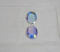 24 x 17mm Genuine Swarovski Crystal 6120 Flat Oval Mirror Pendant Fancy Crystal drop in (3 Colours) 1/2/6 Pieces vintage findings, jewelry