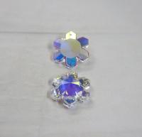 25 MM Swarovski Crystal Aurore Boreale Snowflake Pendant Beads 6704 Crystal drops  vintage findings, jewelry making, wedding decorations