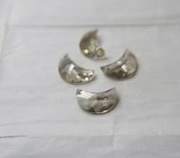 Swarovski® 6722 Crescent Moon Pendant in 14mm Crystal Golden Shadow / 16mm Crysal Silver Shade Fancy Crystal drops 1/2/6 Pieces vintage findings