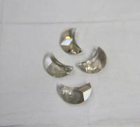 Swarovski® 6722 Crescent Moon Pendant in 14mm Crystal Golden Shadow / 16mm Crysal Silver Shade Fancy Crystal drops 1/2/6 Pieces vintage findings