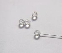 Swarovski round 1/2 drilled crystal beads, 6mm Crystal #5080 Sand Opal Faceted Round Beads 6/12/36/172/44/288/720 Pieces