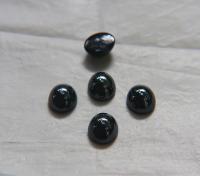 Swarovski 12x10 mm Vintage Jet Hematite Flat Back Oval foiled Cabochon Cabs in Crystal foiled 2/12/36/72/144 Pieces