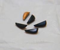 Vintage Swarovski 14x6 mm unusual sword Shape Jet Fancy stones Premier Crystal Rhinestones 6/12/24/72 Pieces gemstones