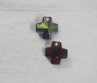 20mm SWAROVSKI 6866 Cross Crystal Pendant Fancy Crystal drop in (7 Colours) 1/2/6 Pieces vintage findings