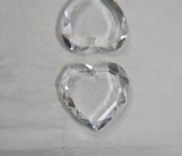 28 MM Swarovski Crystal Heart Pendant Beads 6225 Crystal drops in (4 Colours) vintage findings, jewelry making