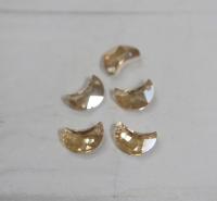 Swarovski® 6722 Crescent Moon Pendant in 14mm Crystal Golden Shadow / 16mm Crysal Silver Shade Fancy Crystal drops 1/2/6 Pieces vintage findings