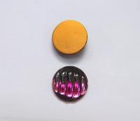 Swarovski 18 mm Vintage Rose Foiled Flat Back (7 Colours) Round Cabochon 2/6 Pieces