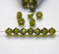 6 mm Olivine Preciosa Bicones 12/36/72/144/288 Pieces Jewelry making beads Made in Czech Republic