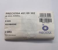6 mm Aquamarine Preciosa Bicones 12/36/72/144/288 Pieces Jewelry making beads Made in Czech Republic