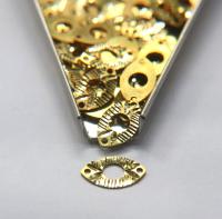 Raw Brass Connector, Brass Eye Connector,  Eye Charm, 2 Hole Connector, Brass Connectors for Jewelry Making, Brass Findings 18.6x11mm