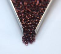 6/0 glass Seed Beads Amethyst Transparent Copper Lined 10/50/100/250 Grams size 6 Preciosa Rocaille 4mm spacer beads, large, big hole